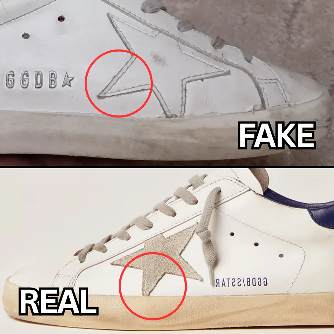 How To Spot Fake Golden Goose: Step 3: Inspect the Branding and Stitching Details