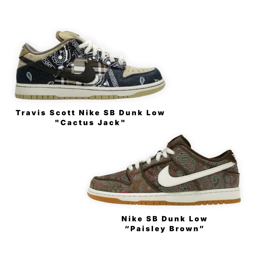 Travis Scott Nike SB Dunk Low "Cactus Jack" Alternative: Nike SB Dunk Low “Paisley Brown”