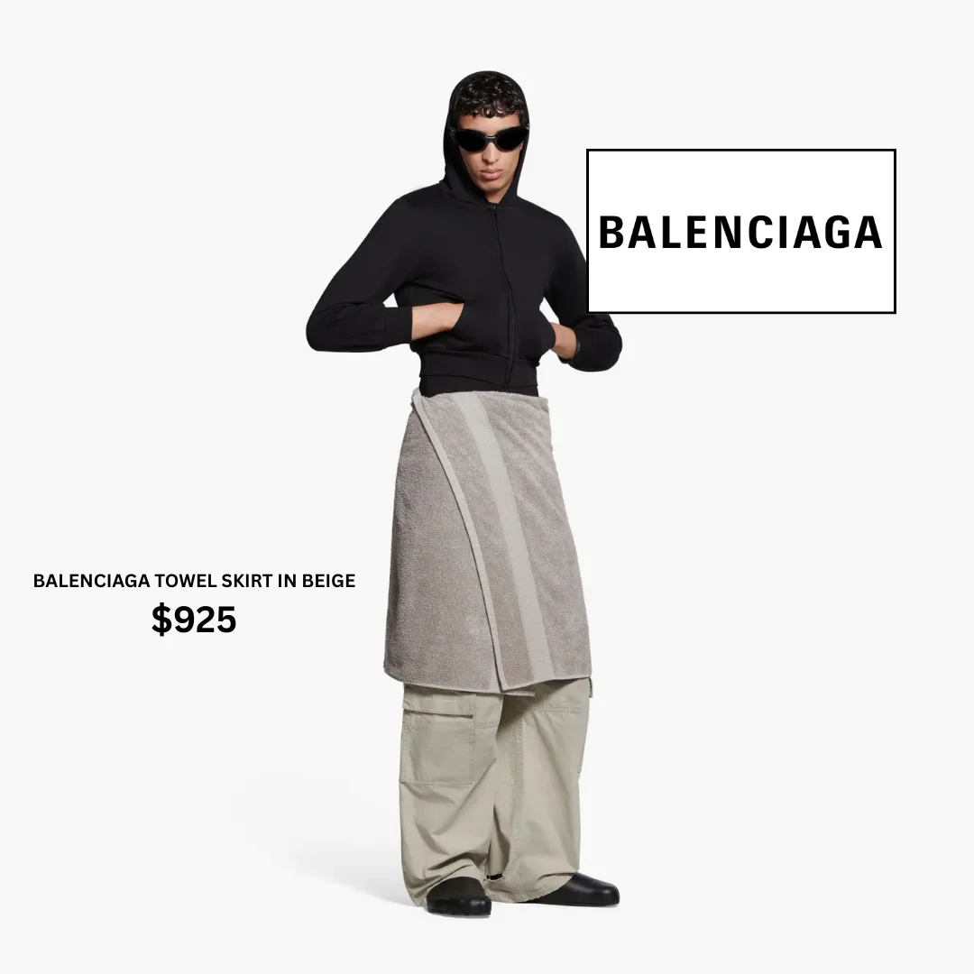 The Balenciaga Towel Skirt